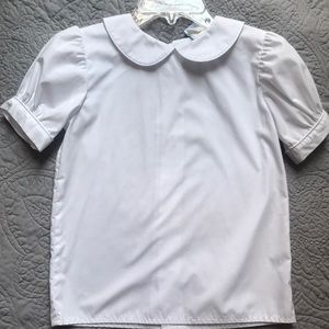 Rags Land white Peter Pan top size 7
